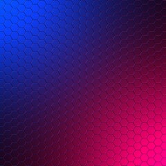 Hexagon Poligon Colorful Abstract futuristic Background