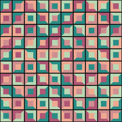 Abstract Geometric Pattern generative computational art illustration