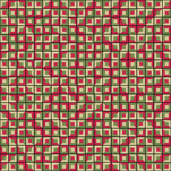 Fototapeta premium Abstract Geometric Pattern generative computational art illustration