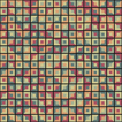 Abstract Geometric Pattern generative computational art illustration