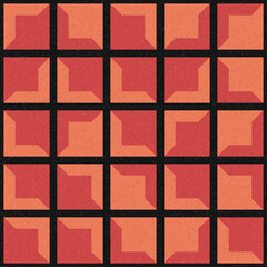 Fototapeta premium Abstract Geometric Pattern generative computational art illustration
