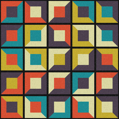 Abstract Geometric Pattern generative computational art illustration