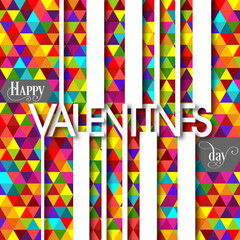 Illustration of Valentine's Day with beautiful calligraphy.