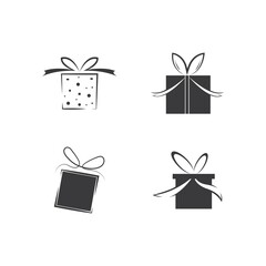 Gift Box, gift shop logo icon Vector