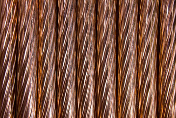 close-up horizonta imagel copper wire background