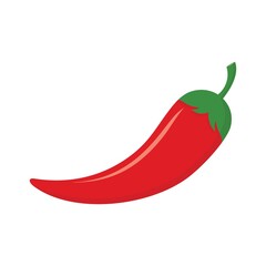 Hot chili pepper vector illustration. Red hot chili design vector.