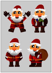 santa claus character set