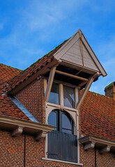 Detail of a building with architectural ornament
