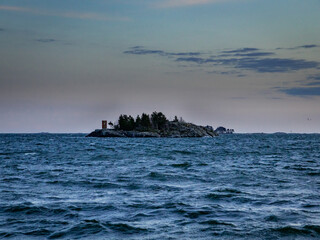 Island on the sea