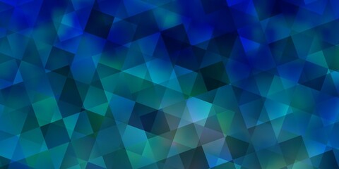 Obraz premium Light BLUE vector template with crystals, squares.