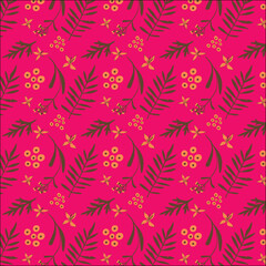 Autumn Foliage Pattern, Pink