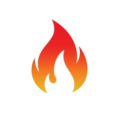 Fire flame logo design. Fire flame icon. Fire symbols. Vector illustration.