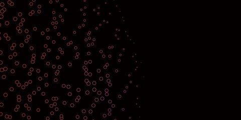 Obraz premium Dark Pink, Red vector pattern with spheres.