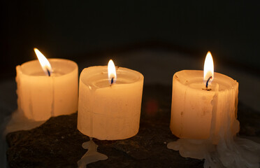 candles in the dark