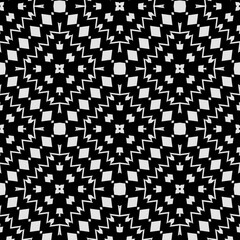  Black and white texture. Abstract seamless geometric pattern.