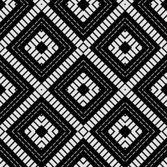 Black and white texture.
Abstract seamless geometric pattern.