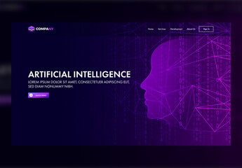 Deep Learning Assistant with Binary Numbers Website Landing Page