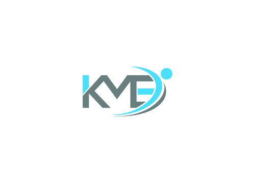 KME Letter Logo Design with Creative Modern initial icon template