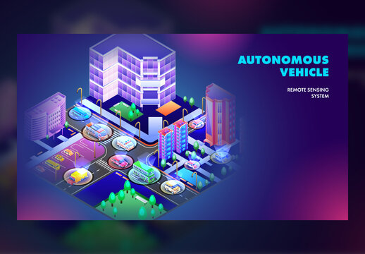 Self Driven Car Conceptual Website Landing Page