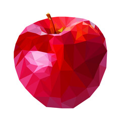 The apple is painted in the style of a hunting ground.