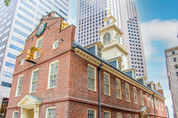 Fototapeta premium Old State House on the Freedom Trail Boston Massachusetts USA