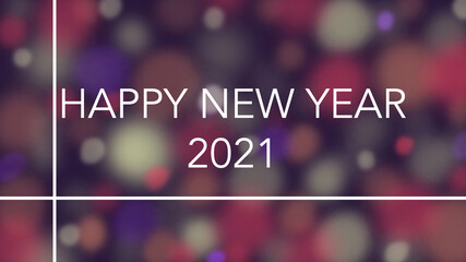 Pf card 2021. Greeting card for new year 2021. Happy new year 2021, it´s gonna be better