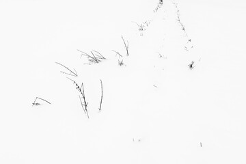 old road in the snow