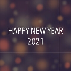 Pf card 2021. Greeting card for new year 2021. Happy new year 2021, it´s gonna be better