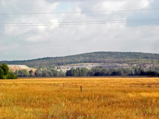 Beloretsky tract. Nature is in the way of the Beloretsky tract. Roads and landscape.