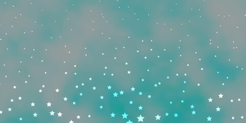 Dark BLUE vector texture with beautiful stars.