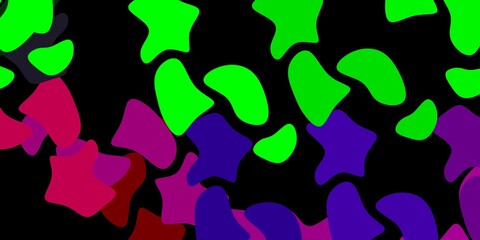 Dark multicolor vector template with abstract forms.