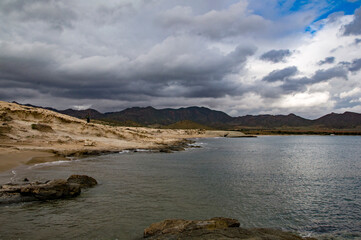 Playa Genoveses, Cabo de Gata, Almería, Andalucía, España