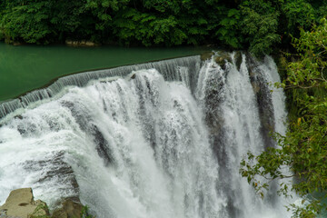 Beautiful Shifen Waterfall, near Shifen town in Taiwan.
