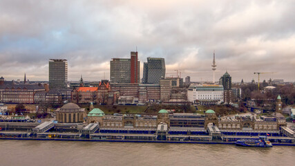 Fototapeta na wymiar Harbour City district called Hafencity in Hamburg - travel photography