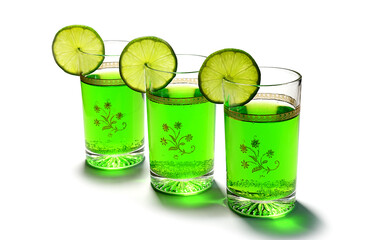 Refreshing drink with lime