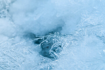 Eiskristalle Winter, Makro Foto