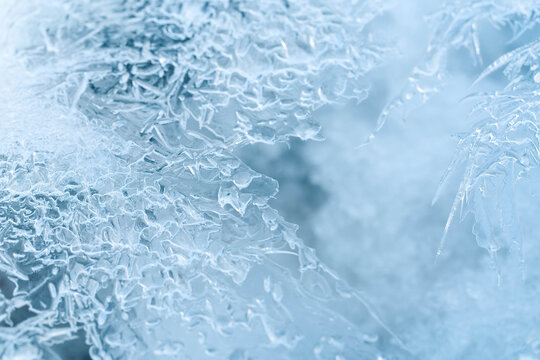 Eiskristalle Winter, Makro Foto