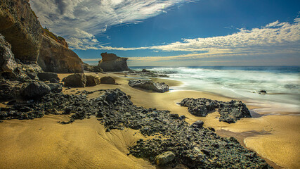 Golden Sand on Ocean Beach