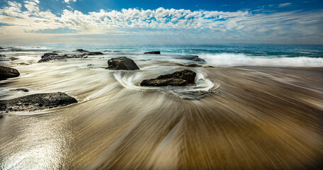 Beach Scene on Ocean