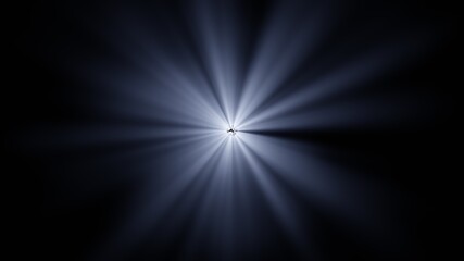 Star burst in the dark sky. 3d rendering. 3D illustration. Concept artwork
