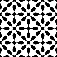 Tile black and white vector pattern for seamless decoration wallpaper for backgrounds, blogs, www, scrapbooks, party or baby shower invitations and elegant wedding cards