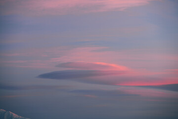 sunset in the clouds