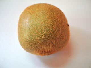 Exotic kiwi fruit close up on white background