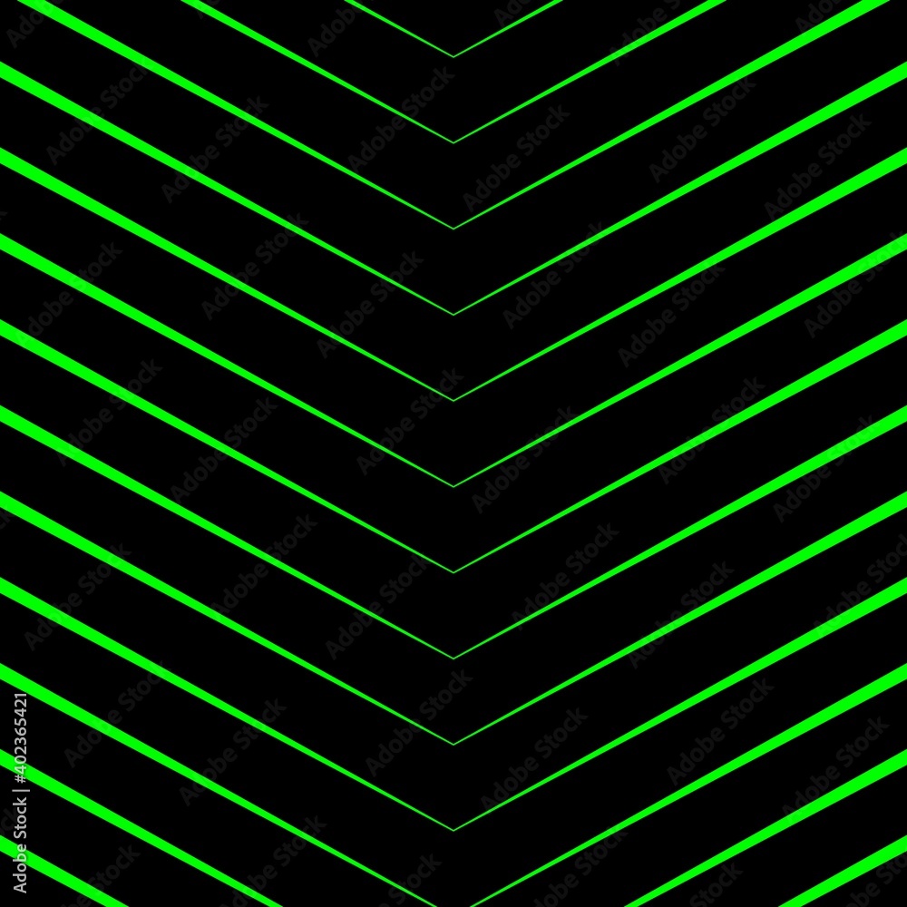 Aufkleber colour gradient emerald green thin diagonal lines on jet black background repeating patterns