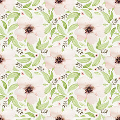 watercolor seamless floral pattern