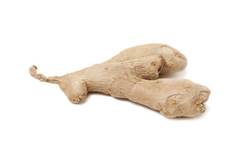 Root ginger isolated on a white studio background
