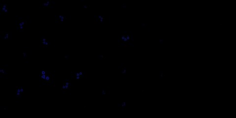 Dark BLUE vector template with esoteric signs.