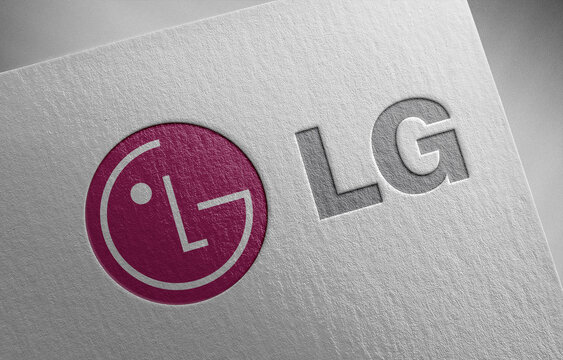 lg-electronics on paper texture