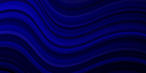 Dark BLUE vector background with bows.