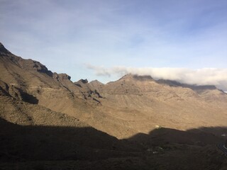 Landschaft mit Wolken auf Gran Canaria
